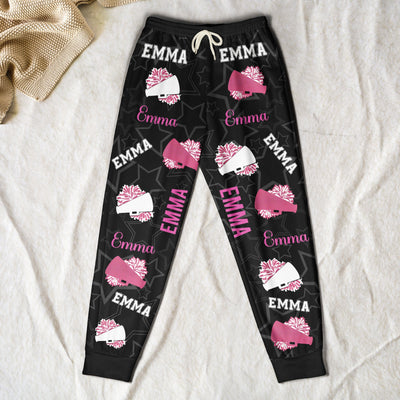 Cheerleader Custom Name, Color - Personalized Sweatpants - Lounge Pants With Pockets, Custom Pajama Pants, Jogger Sweatpants, Gift For Her
