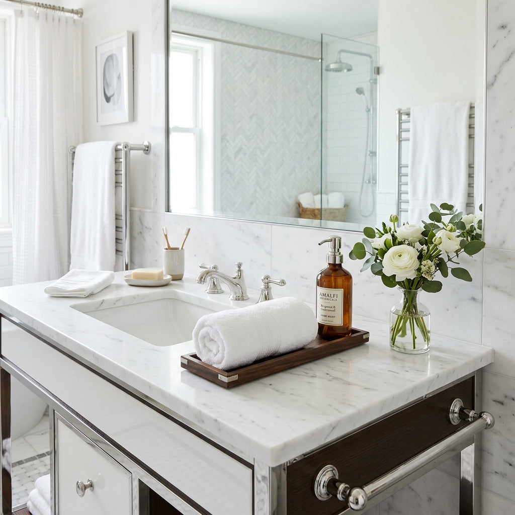 How to Turn a Guest Bathroom Into a 5-Star Hotel Experience