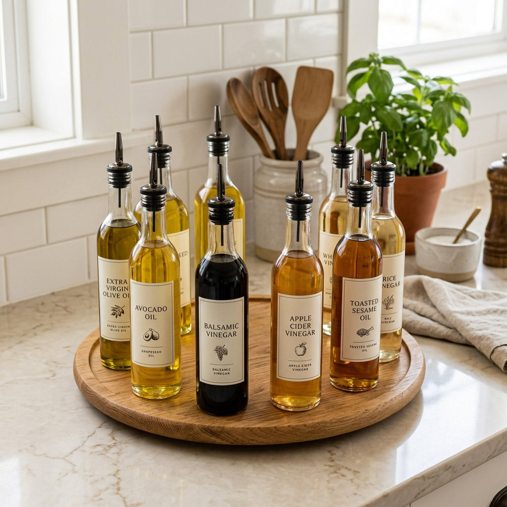 How to Organize Cooking Oils and Vinegar for Effortless Meal Prep