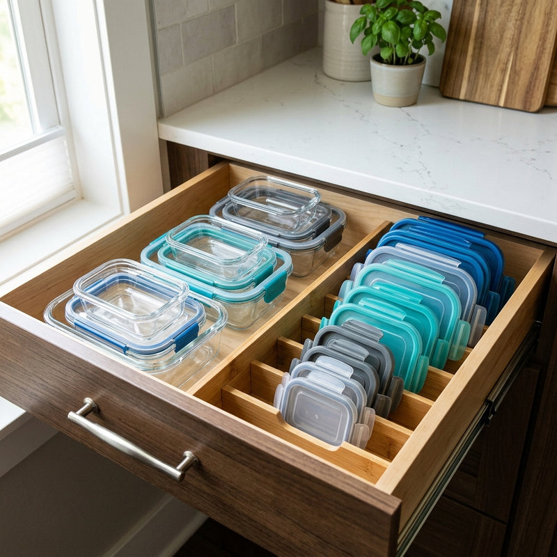 Taming the Tupperware: How to Keep Food Container Lids Organized