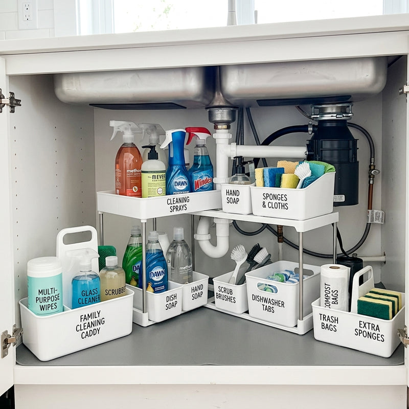 5 Ways to Organize Under the Sink for Busy Families