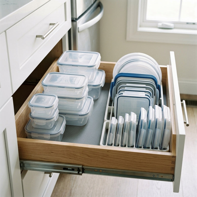 Taming the Tupperware: How to Keep Food Container Lids Organized