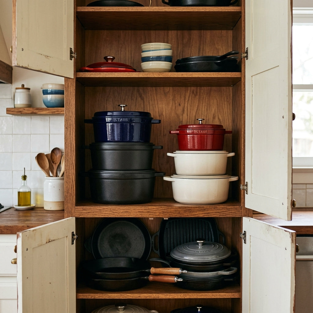 Cupboard Declutter Guide: How to Group Cooking Pots by Material