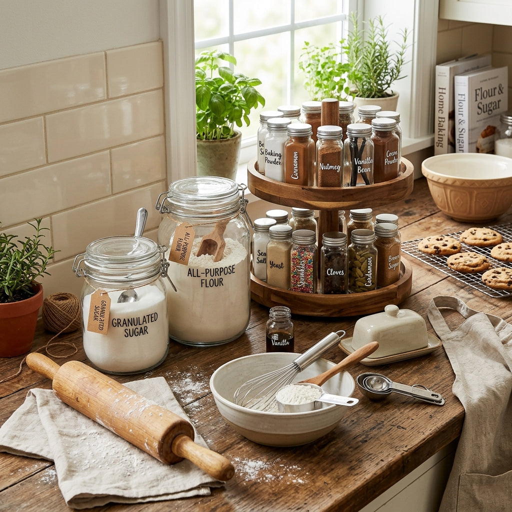 The Ultimate Baking Zone: Organizing Flour, Sugar, and Rolling Pins