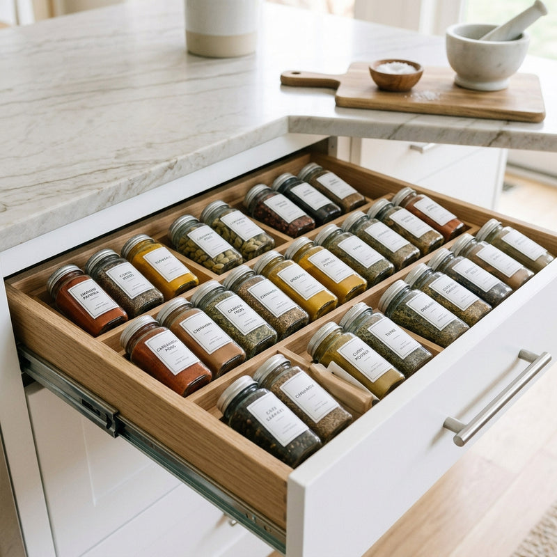 Spice Rack Solutions: How to Organize Spices for a Functional Kitchen