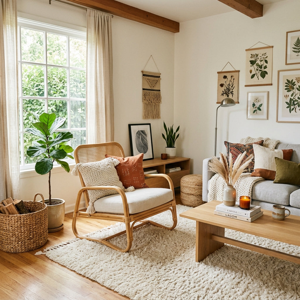 The 'Scandi-Boho' Living Room: How to Blend Cozy Textures and Clean Lines
