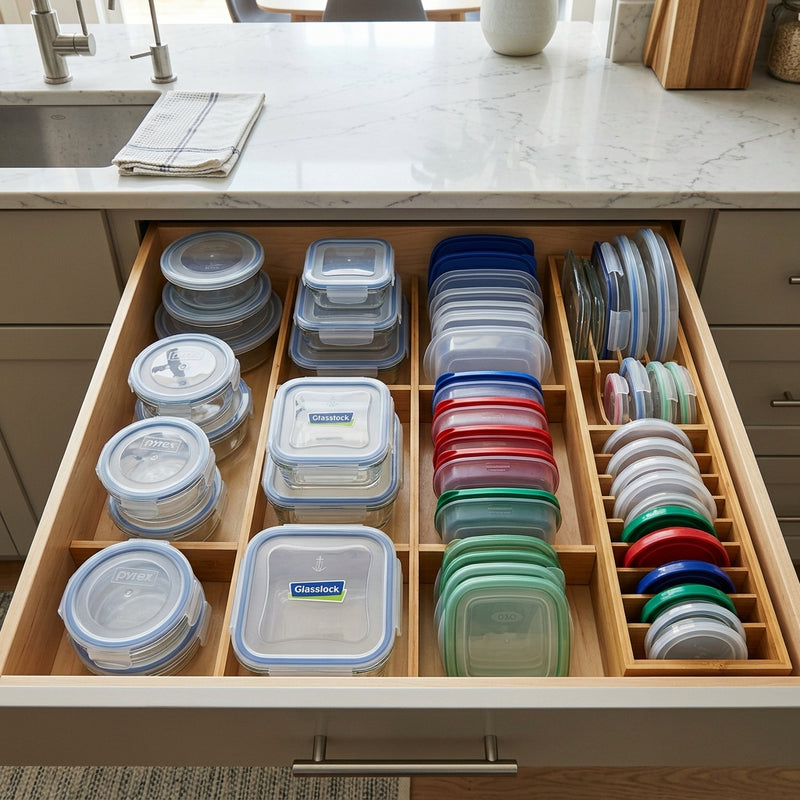 How to Tame Your Food Container Cabinet Once and For All