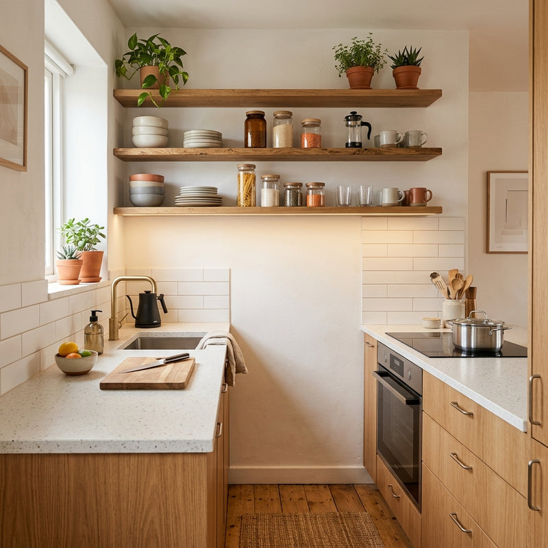 How to Organize a Small Kitchen Without a Pantry