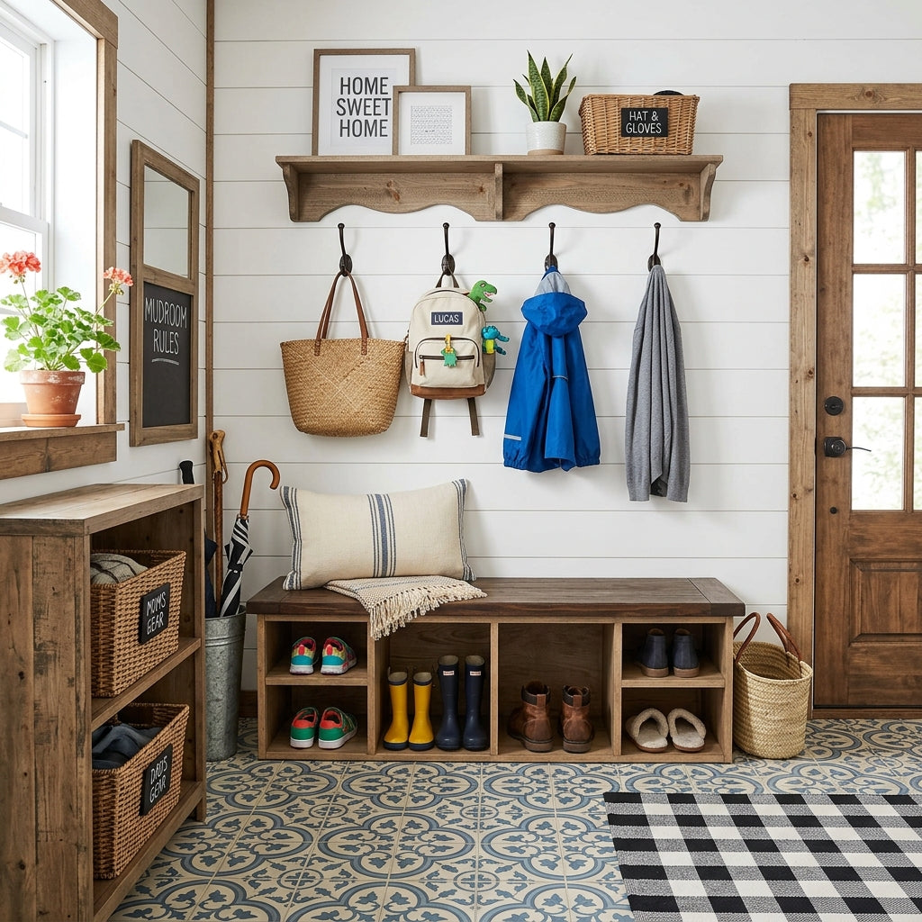 Mudroom and Launchpad Ideas for Busy Families