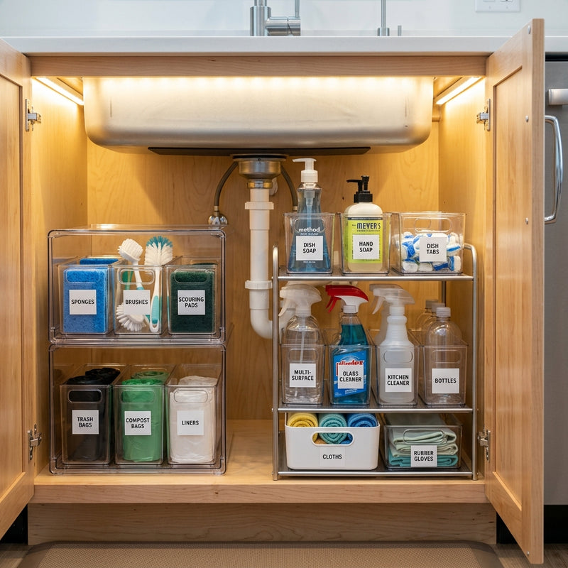 Smart Storage Solutions for the Under-Sink Kitchen Cabinet