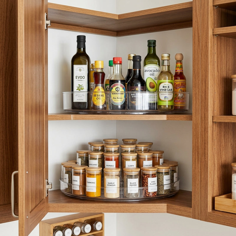 Clutter-Free Kitchen Cabinets: The Ultimate Lazy Susan Organizing Blueprint