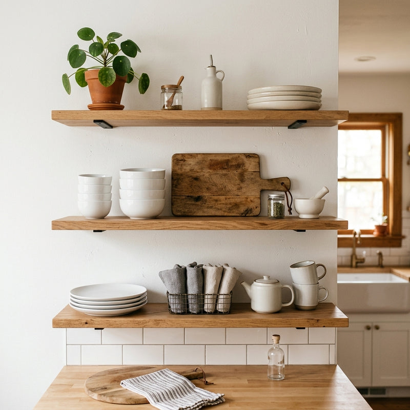 Open Shelving Styling: 5 Rules to Keep It Looking Neat, Not Messy