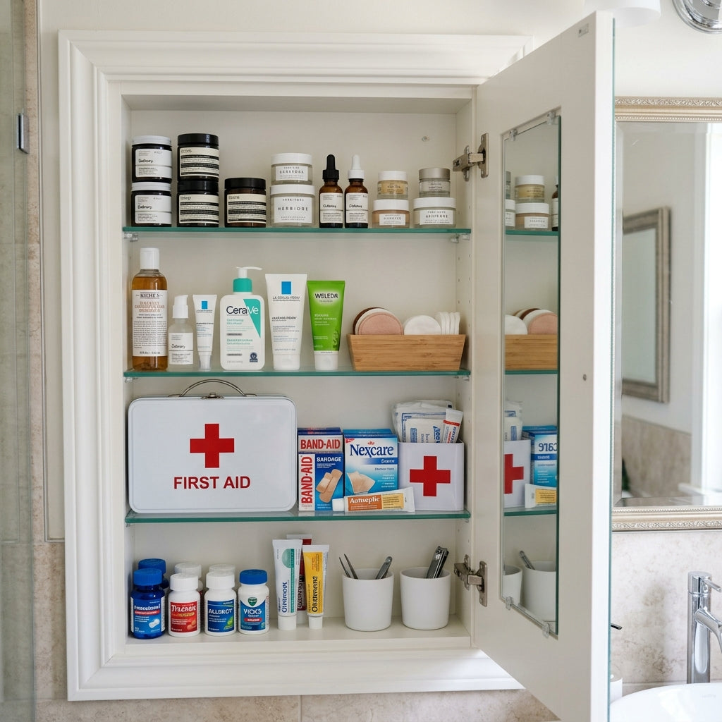 Medicine Cabinet Audit: Organizing Small Toiletries and First Aid Supplies