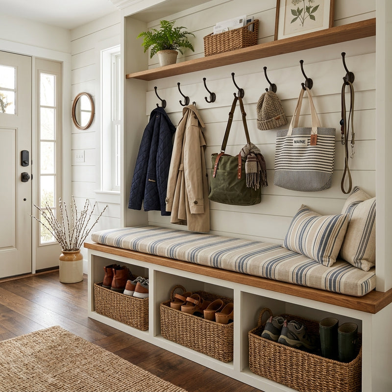 The Ultimate Mudroom Organization System for Muddy Boots and Winter Coats
