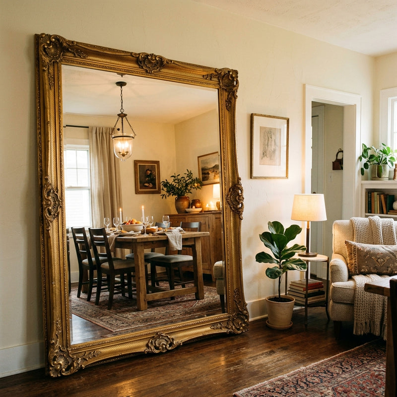 Decorating with Vintage Mirrors: How to Make a Small Room Feel Enormous