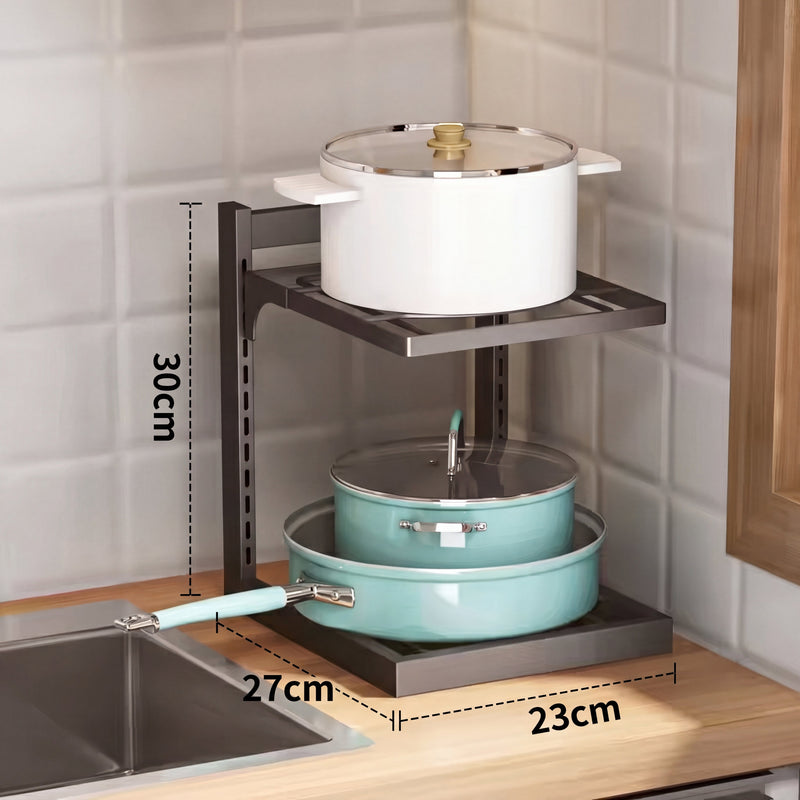 Kitchen organized into functional cooking zones