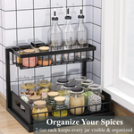 L-Shaped Under Sink Organizer - Black
