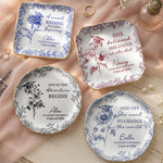A Sweet Ending To A New Beginning Graduation Gifts For Her - Toile De Jouy Birth Flowers - Personalized Jewelry Dish