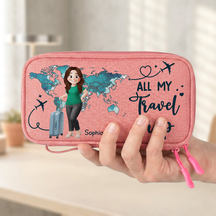 All My Travel Crap - Personalized Cable Bag