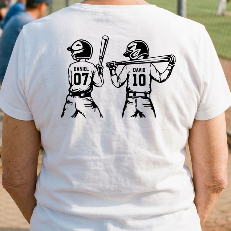 Baseball Grandma, Crazy Proud, Always Loud - Personalized Shirt