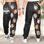 Best Mom Ever, Best Dad Ever - Personalized Photo Sweatpants - Lounge Pants  With Pockets, Custom Pajama Pants, Jogger Sweatpants, Gift For Her