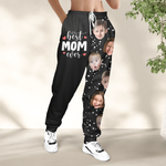 Best Mom Ever, Best Dad Ever - Personalized Photo Sweatpants - Lounge Pants  With Pockets, Custom Pajama Pants, Jogger Sweatpants, Gift For Her