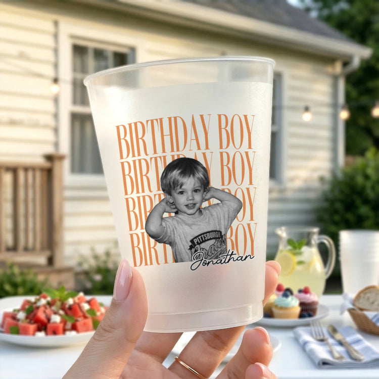 Birthday Custom Childhood Photo - Personalized Cups