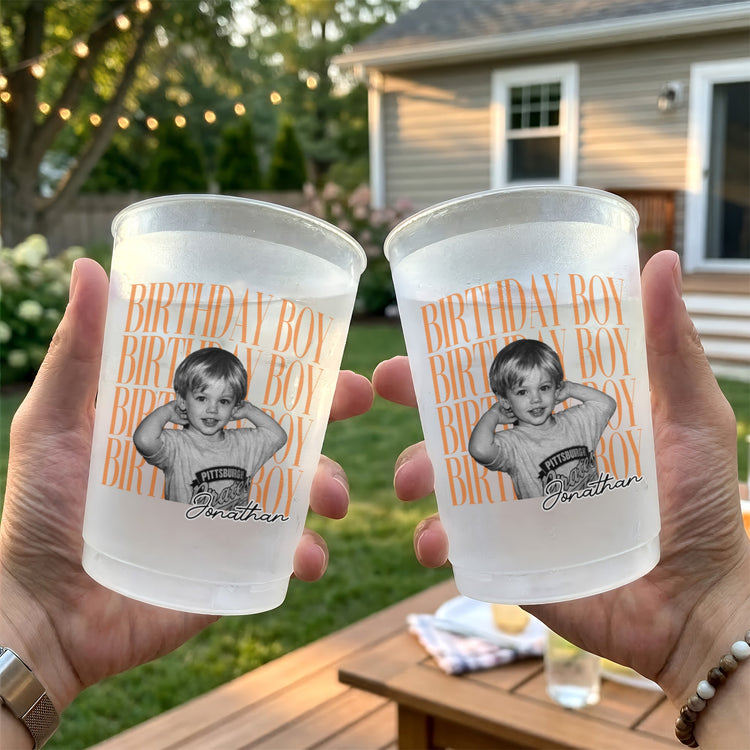 Birthday Custom Childhood Photo - Personalized Cups