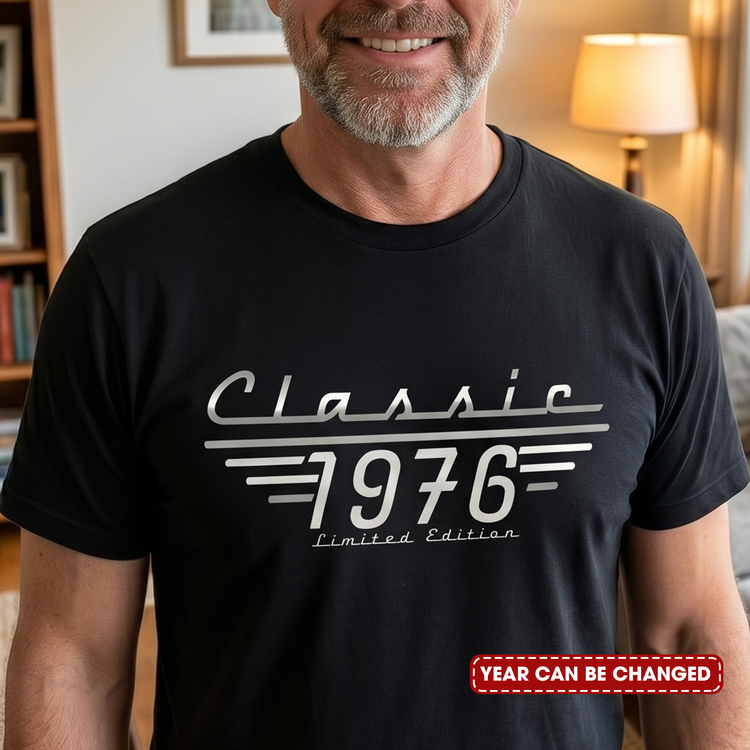 Classic Limited Edition - Birthday Gift, Vintage Old Age Gift For Him, Dad, Husband, Grandpa - Personalized Shirt