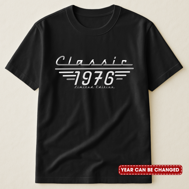 Classic Limited Edition - Birthday Gift, Vintage Old Age Gift For Him, Dad, Husband, Grandpa - Personalized Shirt