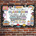 Classroom Golden Rule - Personalized Metal Sign