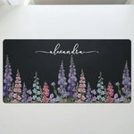 Custom Birth Flower & Name For Her, Coworkers, Friends, Teacher - Personalized Desk Mat