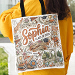 Custom College University Gift For Graduation - Personalized Tote Bag