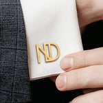 Custom Initial Cufflinks Wedding Gifts For Groomsman, Best Man - Custom Cufflinks