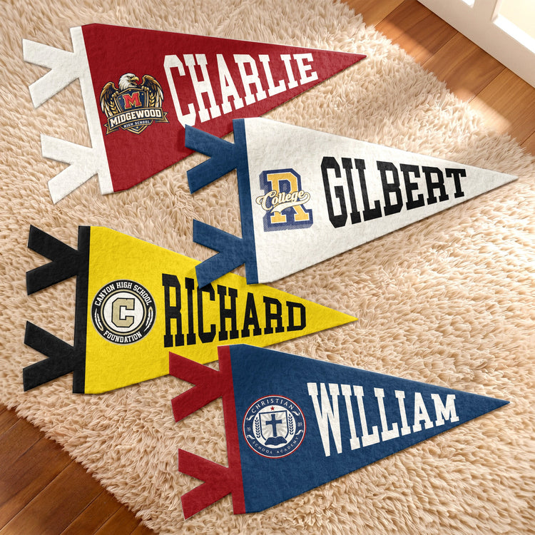 Custom Logo And Name - Personalized Pennant