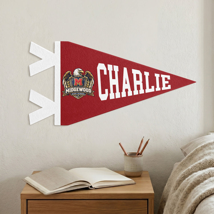 Custom Logo And Name - Personalized Pennant