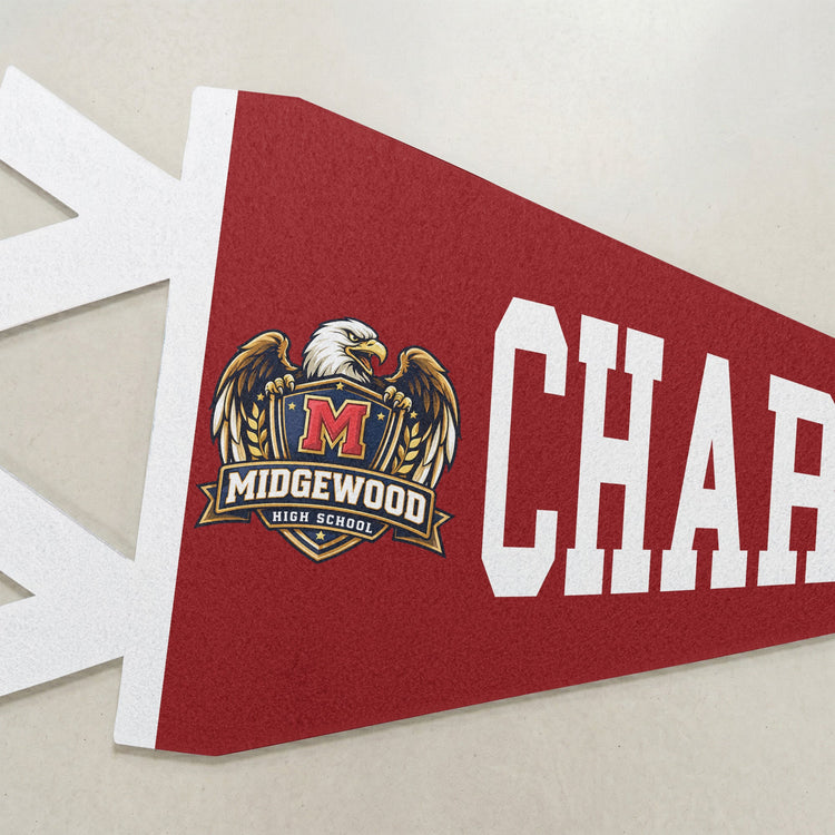 Custom Logo And Name - Personalized Pennant