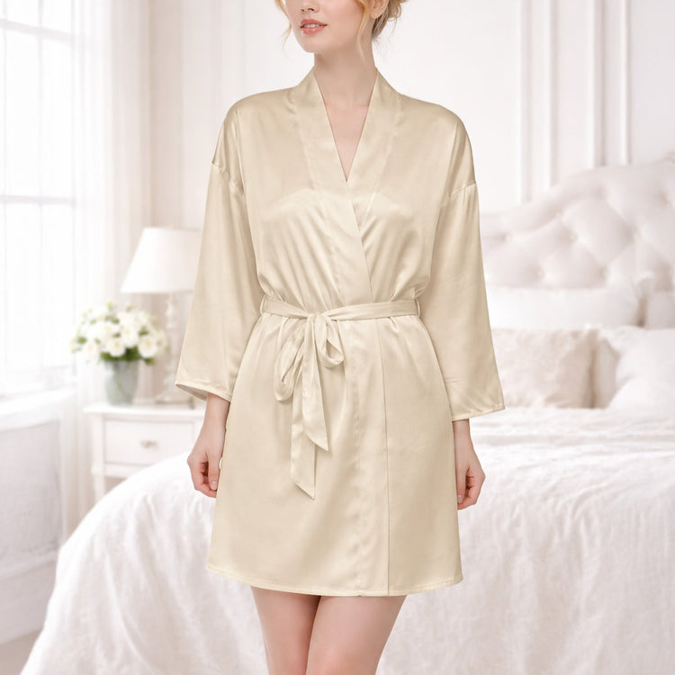 Custom Name Floral Monogram Wedding Robe Matching Bridesmaid Robe - Personalized Robe