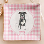 Custom Pet Portrait Watercolor Art Gift For Dog Mom, Cat Mom - Personalized Jewelry Dish