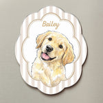 Custom Pet Portrait Watercolor Gifts For Pet Owners - Personalized Magnet