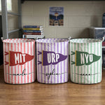 Custom School Pennant Flag - Personalized Basket