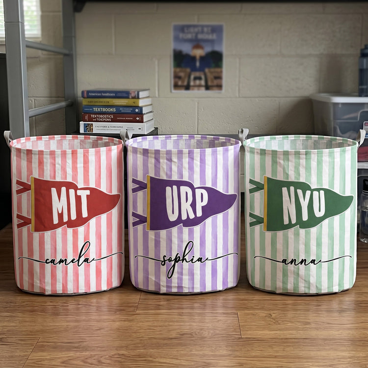Custom School Pennant Flag - Personalized Basket