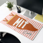 Custom School Pennant Flag - Personalized Desk Mat