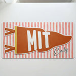 Custom School Pennant Flag - Personalized Desk Mat