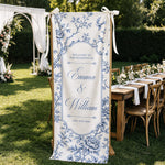 Custom Toile De Jouy Wedding Sign - Personalized Welcome Sign