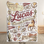 Custom University Spirit - Personalized Blanket