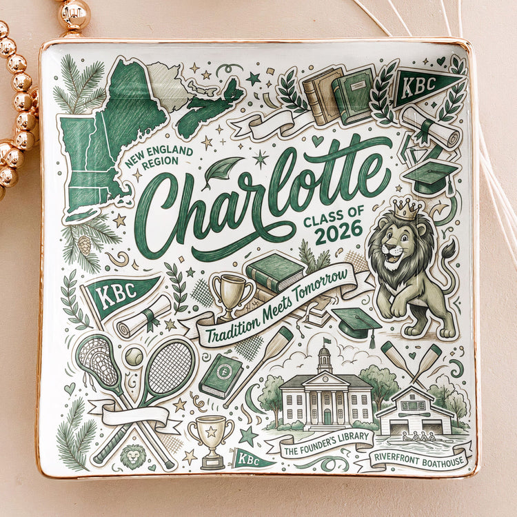 Custom University Spirit - Personalized Jewelry Dish