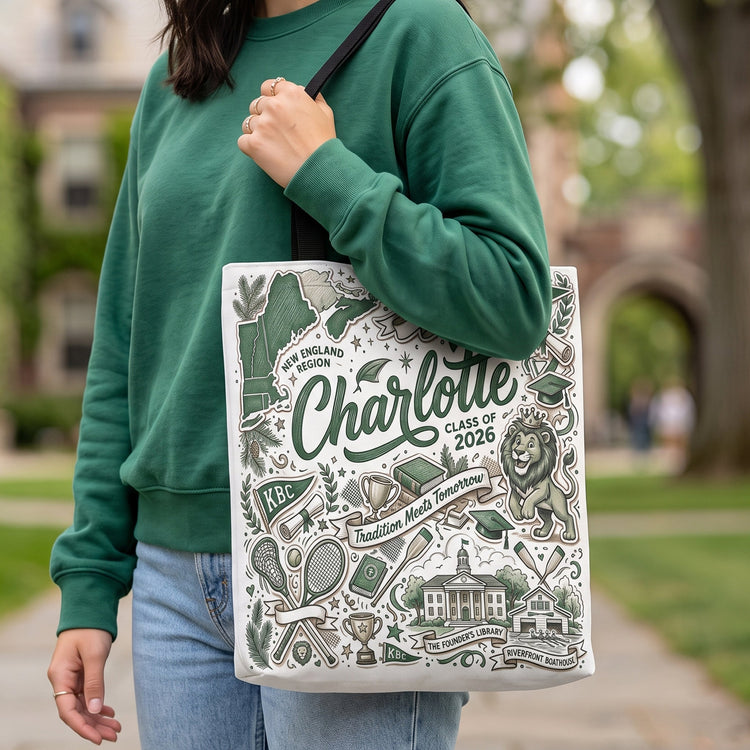 Custom University Spirit - Personalized Tote Bag