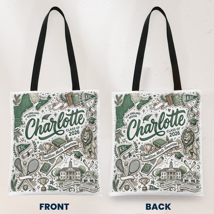Custom University Spirit - Personalized Tote Bag