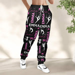 Dancing Girl Custom Name - Personalized Sweatpants - Lounge Pants  With Pockets, Custom Pajama Pants, Jogger Sweatpants, Gift For Her